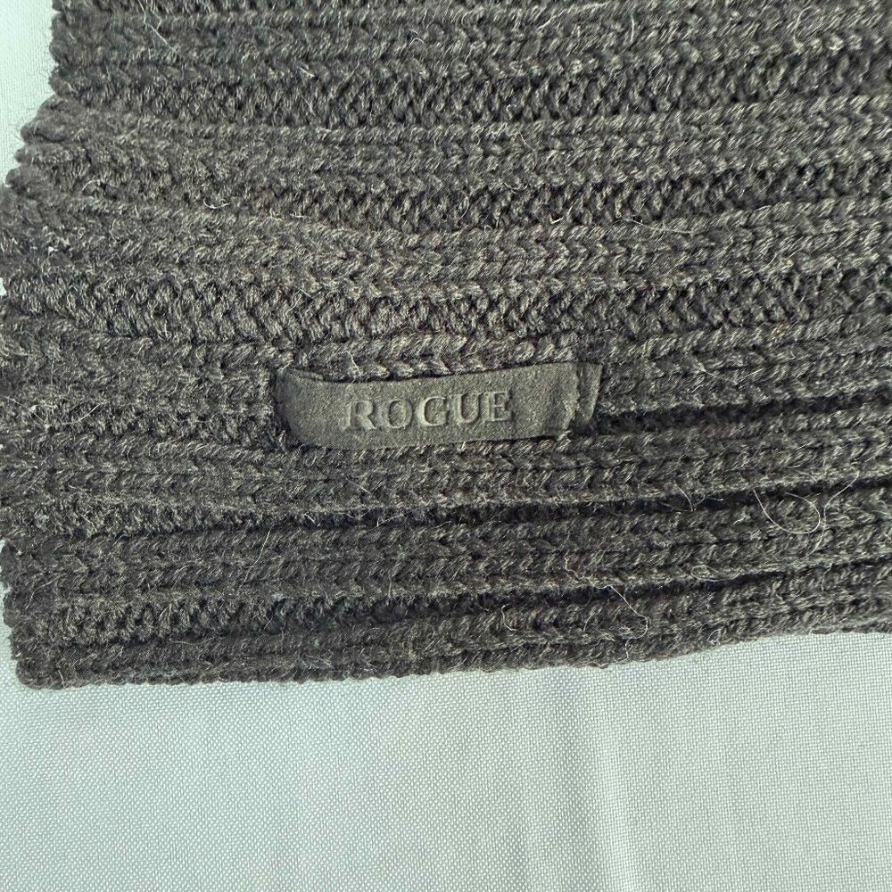 Rogue Wool Blend Black Knit Neck Warmer (Men's) - Picture 2 of 3